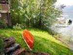 Summer Fun, Steps to the lake and a canoe for your paddling pleasure  